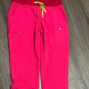 Figs Hot Pink Technical Collection Pants